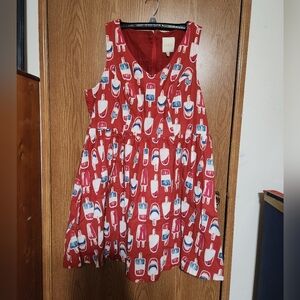 Mod Cloth Red Popsicle Dress